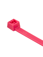 4" 18LB FLUORESCENT PINK CABLE TIES